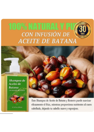 2X1 CHAMPÚ JINMAO ACEITE DE BATANA CON EXTRACTO DE ROMERO 300ML