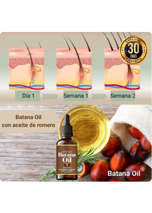 2X1 ACEITE DE BATANA PARA EL CRECIMIENTO DEL CABELLO