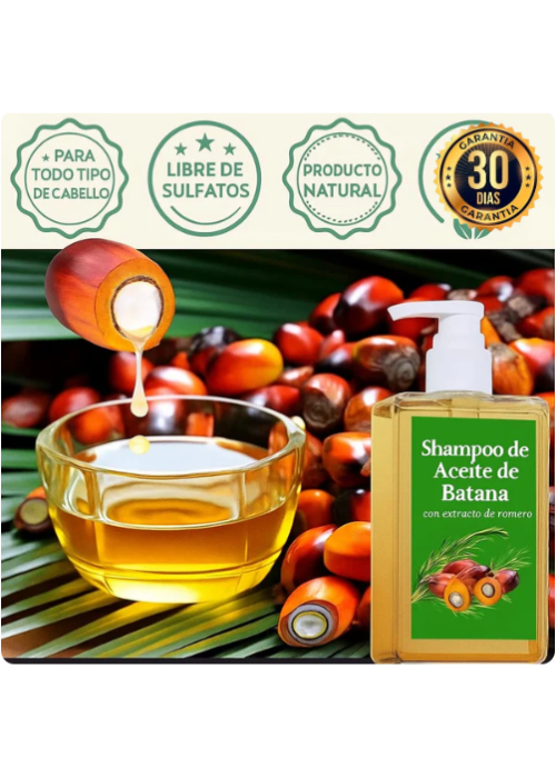 2X1 CHAMPÚ JINMAO ACEITE DE BATANA CON EXTRACTO DE ROMERO 300ML