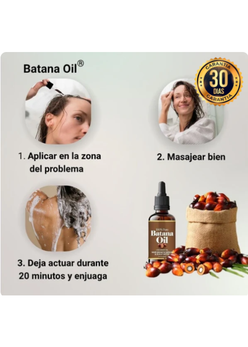 2X1 ACEITE DE BATANA PARA EL CRECIMIENTO DEL CABELLO