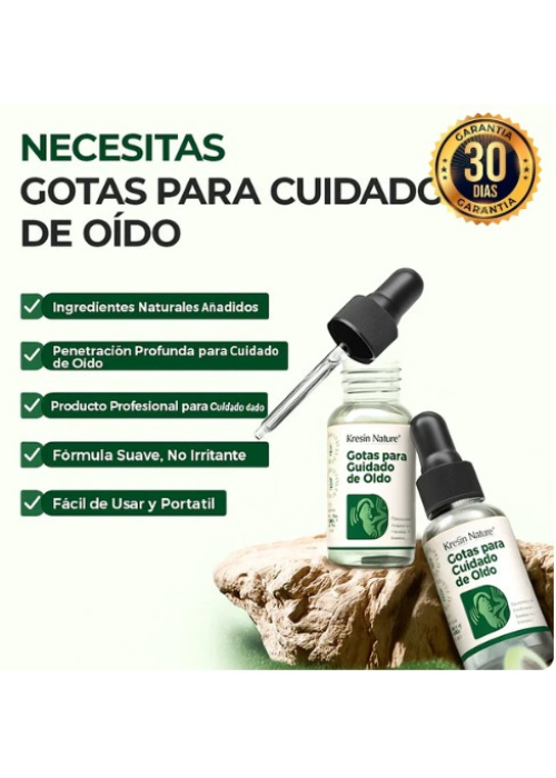 2x1 GOTAS PARA EL CUIDADO DE LOS OÍDOS PARA EL DOLOR Y ZUMBIDOS