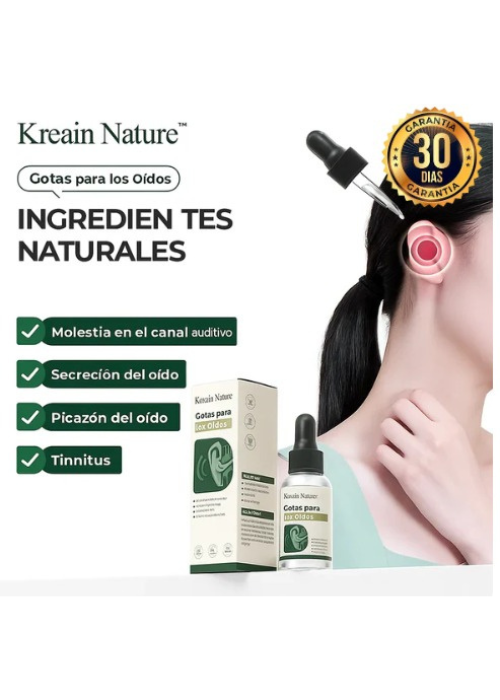 2x1 GOTAS PARA EL CUIDADO DE LOS OÍDOS PARA EL DOLOR Y ZUMBIDOS
